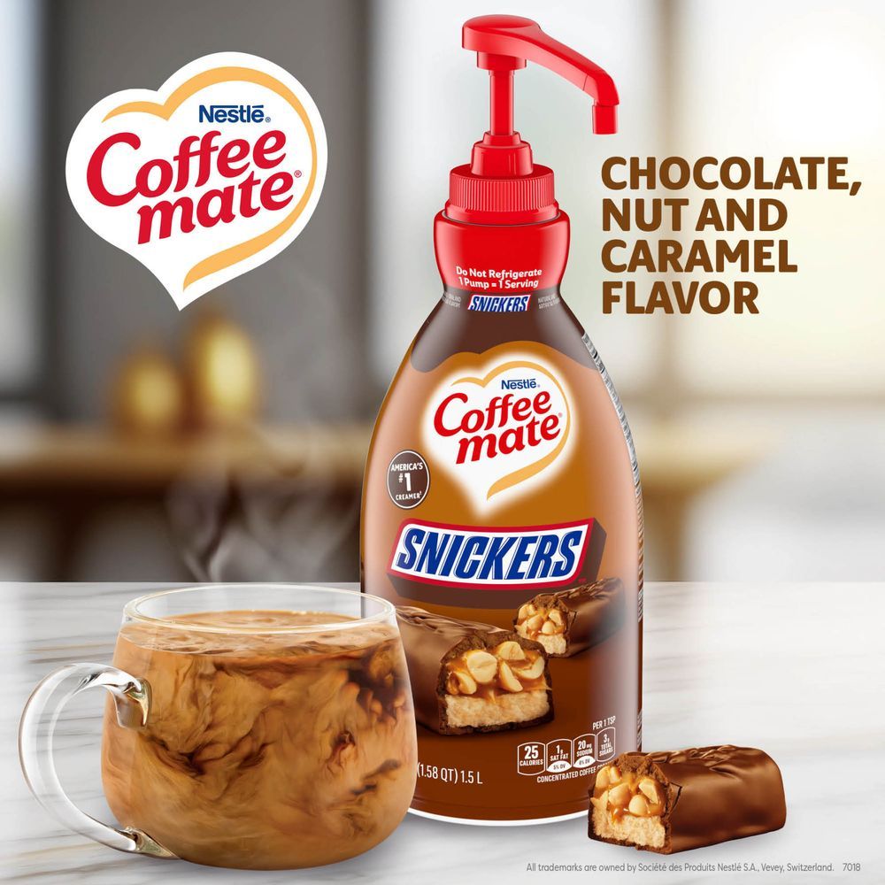 Coffee mate Liquid pump Snickers flavor 1.5L