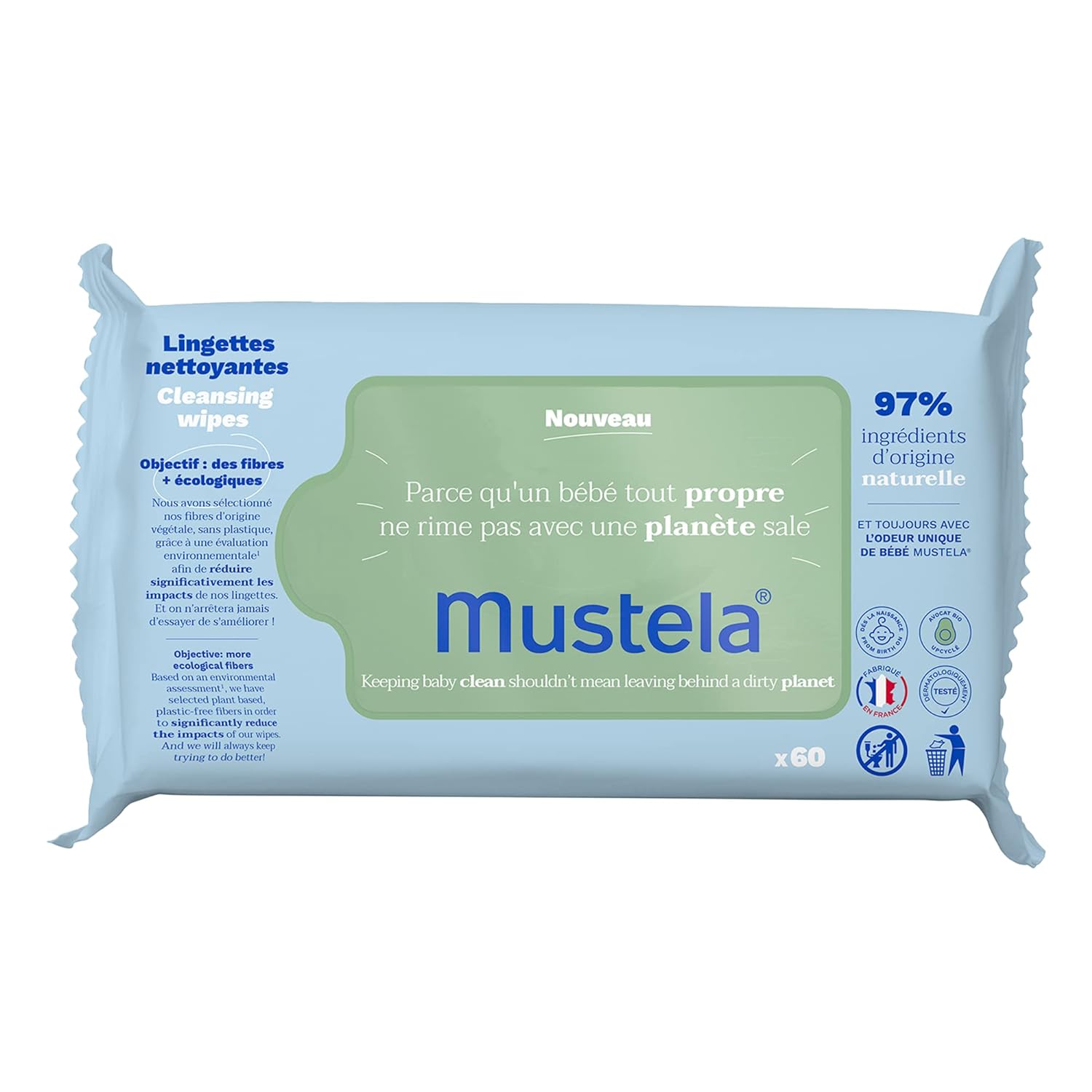 Mustela Cleaning Wipes 70 p