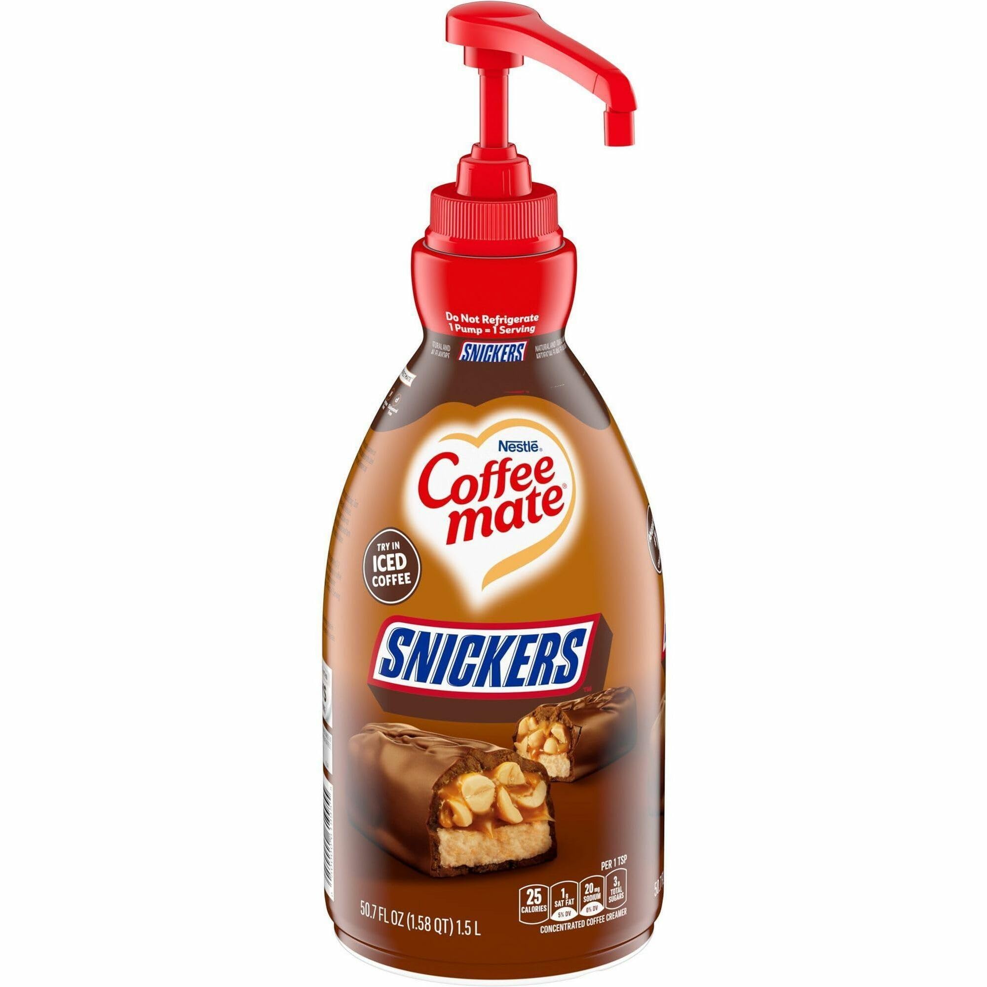 Coffee mate Liquid pump Snickers flavor 1.5L