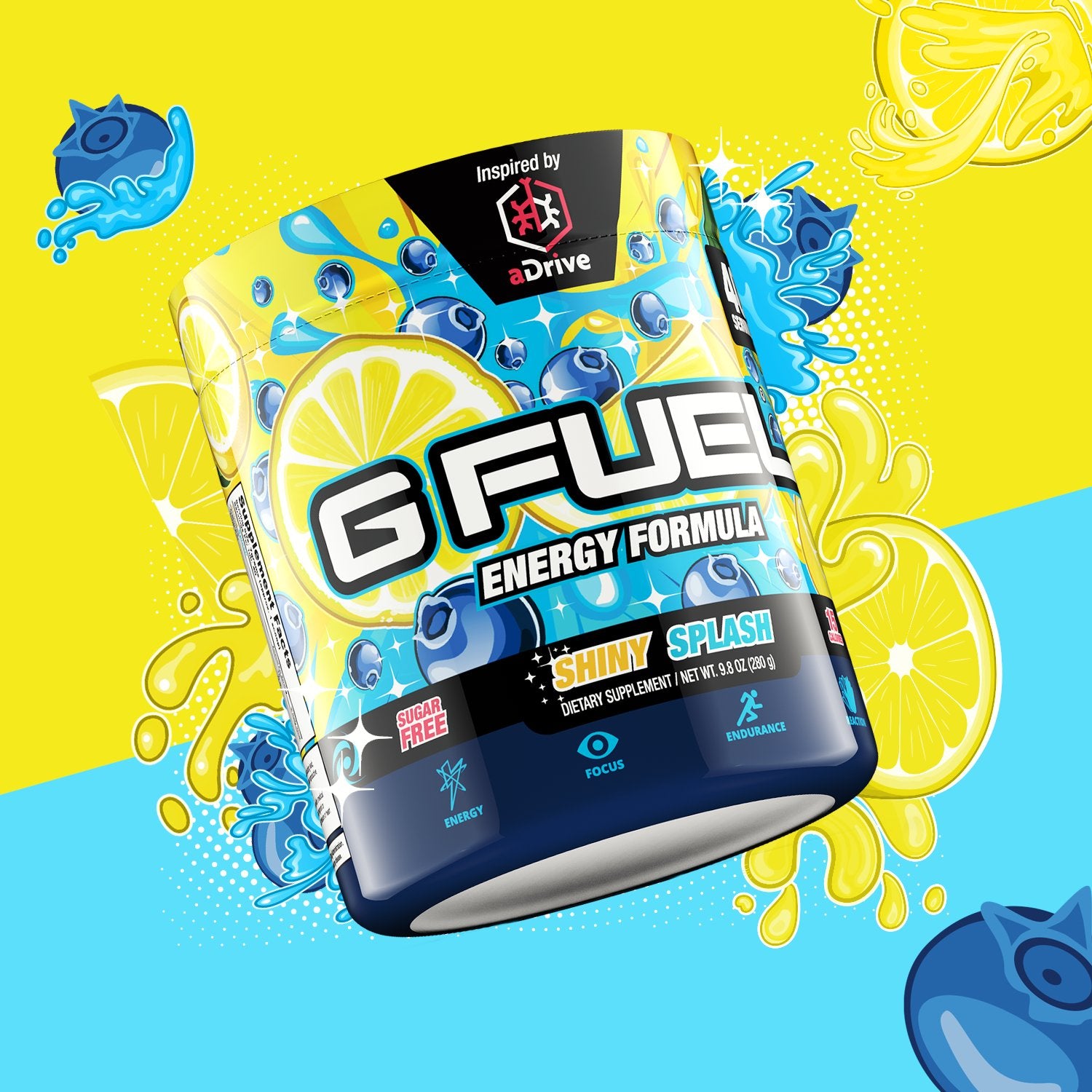 G fuel Shiny Splash energy formula 40 serving