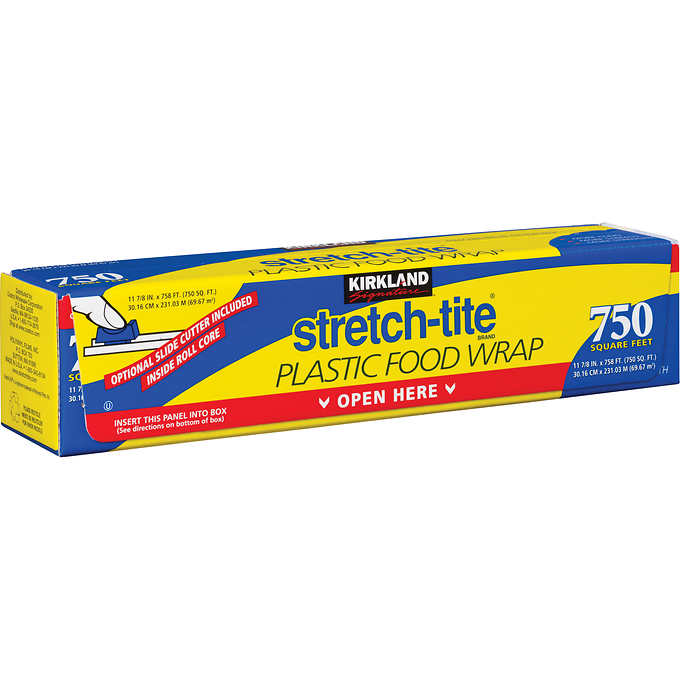 Kirkland Signature Stretch-Tite Plastic Wrap -69.6 meter - 750 Square Feet