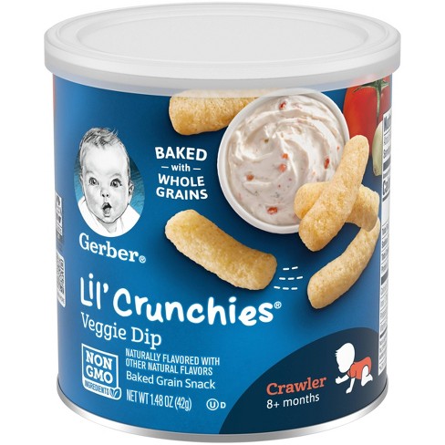 Gerber lil crunchies 42g veggie dip